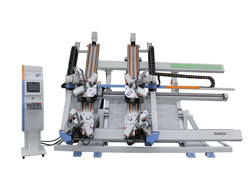 鋁門窗設(shè)備四頭組角機(jī)